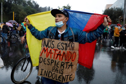 Denuncian la desaparición de 87 personas durante las protestas en Colombia.