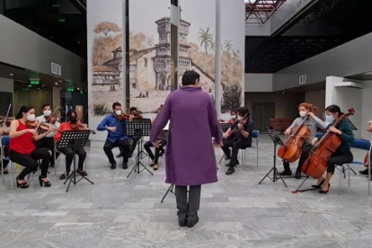 La Orquesta de Cámara de la Universidad de Guayaquil grabó en el MAAC.