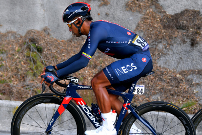 Narváez terminó en el puesto 81 en la primera etapa del Giro 2021.