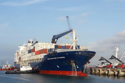 El puerto de Manta fue visitado por ténicos.