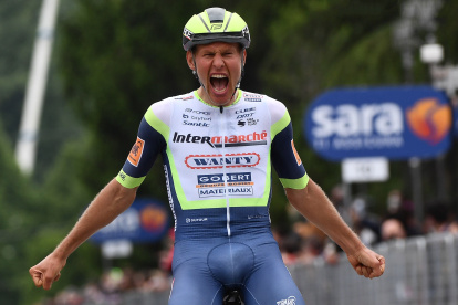 Taco Van der Hoorn no creía haber ganado la tercera etapa.