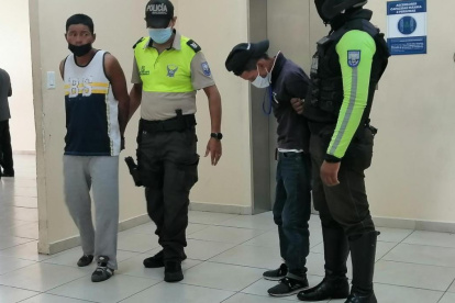 Los sospechosos fueron trasladados a la Unidad Judicial de Flagrancia.