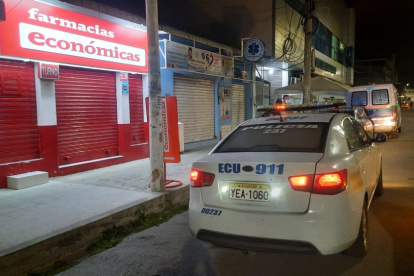 El sitio donde se dio el robo, la noche del jueves.