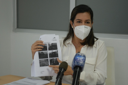 La directora de Ambiente del Municipio.