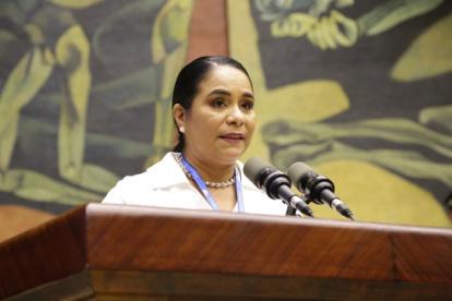 Bella Jiménez, segunda vicepresidenta de la Asamblea Nacional, afirma que es hora de trabajar por un Ecuador de progreso y recuperar la confianza en la institucionalidad.