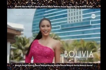 Leyla Espinoza, Miss Ecuador, durante su vídeo de presentación.