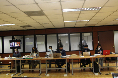 Diligencia. En la Corte Nacional se desarrolló la audiencia de vinculación de cinco sospechosos al caso de delincuencia organizada.