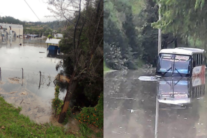 El fenómeno natural es consecuencia del estado invernal con lluvias constante.
