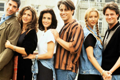 David Schwimmer, Jennifer Aniston, Courteney Cox, Matthew Perry, Lisa Kudrow y Matt LeBlanc.