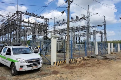 Una de las centrales eléctricas en interfención.