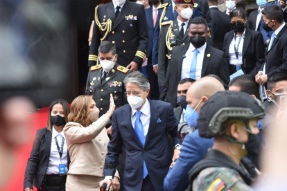 Acto. El presidente electo Guillermo Lasso asistió este lunes al tedeum en la catedral Metropolitana de Quito.