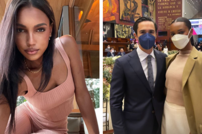 La joven lució un atuendo elegante y causó furor en redes.