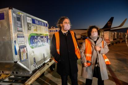 Fotografía cedida este lunes por la Presidencia de Argentina que muestra al jefe de gabinete, Juan Pablo Cafiero.
