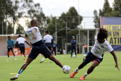 La selección nacional se prepara en Quito antes de su viaje a Brasil para el duelo eliminatorio
