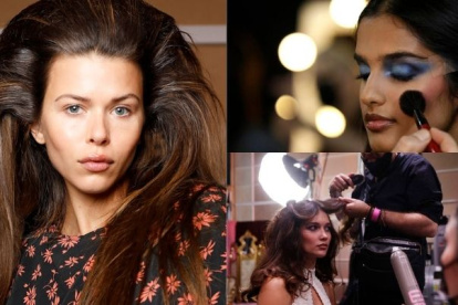 Looks del backstage de las pasarelas en el Australian Fashion Week.