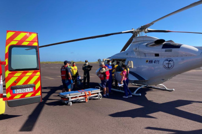 El helicóptero HN411 ha participado en la mayor cantidad de evacuaciones aeromédicas.