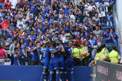 Emelec y su hinchada no han vuelto a celebrar goles juntos en el Capwell.
