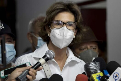 La candidata opositora, Cristina Chamorro, tiene prisión domiciliaria