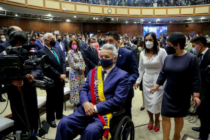 El ahora expresidente Moreno, el pasado 24 de mayo, no entregó su informe de gestión a la Asamblea. Lo hizo días después.