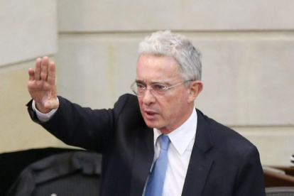 el expresidente de Colombia mostró su postura contra las protestas.