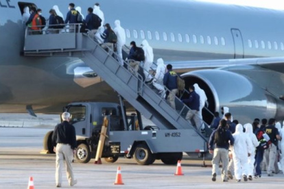 El momento de la partida obligada de venezolanos.