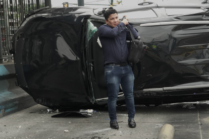 Hace unos meses, el fiscal Luis Machado sufrió un accidente de tránsito mientras acudía a una audiencia en el norte de Guayaquil.