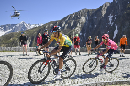 Richard Carapaz, ciclista ecuatoriano, ganador del Tour de Suiza.