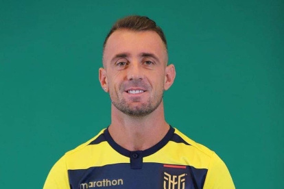 Esta es la foto oficial de Damián Díaz para la Copa América de Brasil que arrancó este domingo