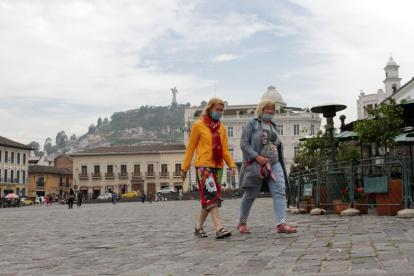 Arribo. En algunos sectores de la ciudad, como el Centro Histórico, se siente la llegada lenta de turistas, lo que ha generado cierta expectativa.