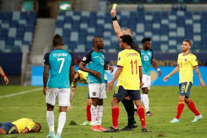 Ecuador no pudo conseguir el empate ante Colombia.