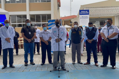 Anuncio. Autoridades municipales dieron a conocer el informe epidemiológico.