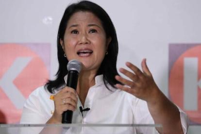 La candidata se aferra a una remota posibilidad de ganarle a Castillo.