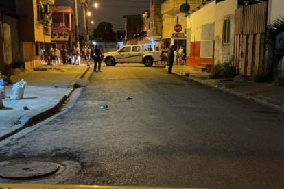 En este sector fueron baleados dos adolescentes.En este sector fueron baleados dos adolescentes