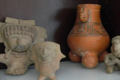 Parte de las piezas devueltas a México.