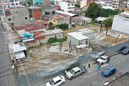 Estructura. La obra tiene un avance del 14 %.