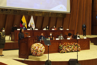 Plan. La presidenta Guadalupe Llori encargó a los jefes de bloque la presentación de la Agenda 2021- 2022.