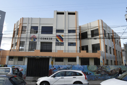 La sede de la Conaie en la ciudad de Quito. 

  Quito 11 de Diciembre  del 2014. Angelo Chamba. (ag-extra ag-expreso ag-quito)