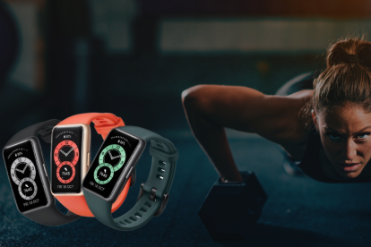 La Band 6 es la primera banda inteligente de Huawei que incluye una pantalla AMOLED FullView de 1.47 pulgadas.