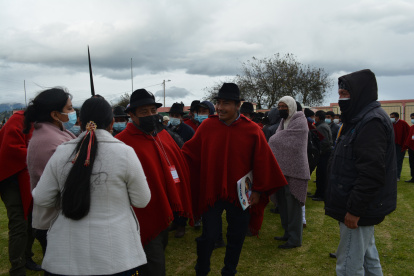Leonidas Iza participó, el pasado domingo, de la elección de nuevas autoridades de la organización.