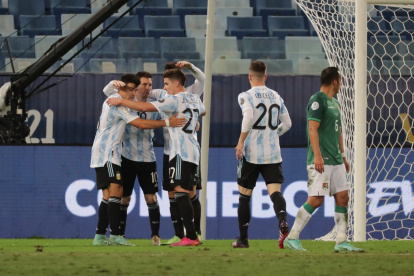 La selección argentina ganó el grupo A y será rival de Ecuador en los cuartos de final de la Copa América