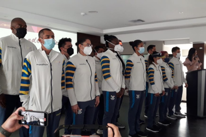 Los atletas quedaron listos para competir.