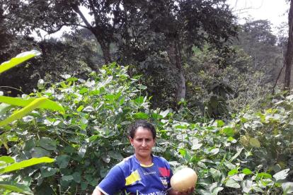 Una de las emprendedoras en Manabí.