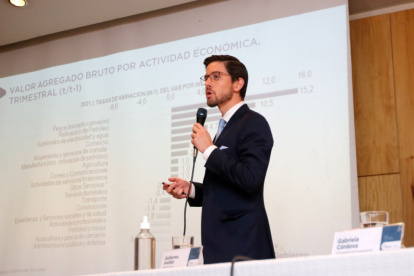 El gerente del Banco Central, Guillermo Avellán, presentó las cifras este 30 de junio de 2021.