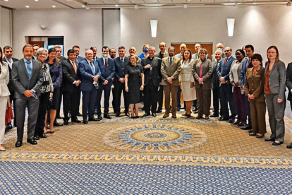 A finales de junio pasado el ministro de Relaciones Exteriores, Mauricio Montalvo, se reunió con los embajadores acreditados en Ecuador..