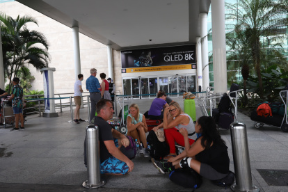 Referencial. El 18 de marzo de 2020, este era el panorama que se observaba en el aeropuerto de Guayaquil por la pandemia.