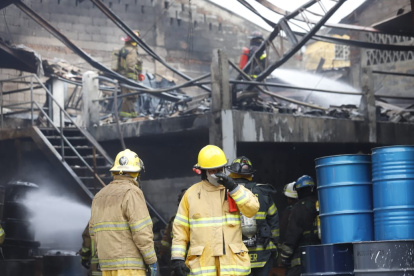 La emergencia. Se registró en la tarde de hoy, en Mapasingue.
