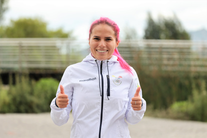 Objetivo. Doménica Azuero, ciclista cuencana de 25 años, alista su participación en los Juegos Olímpicos de Tokio, donde espera dejar en alto el nombre del país.