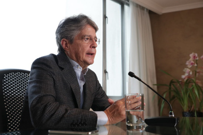 El presidente de Ecuador, Guillermo Lasso, participó este viernes en el XIV Foro Atlántico.