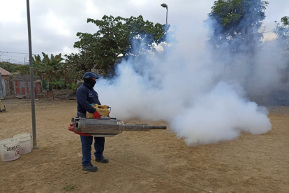 El Municipio ha empezado a fumigar en varios puntos de la ciudad.
