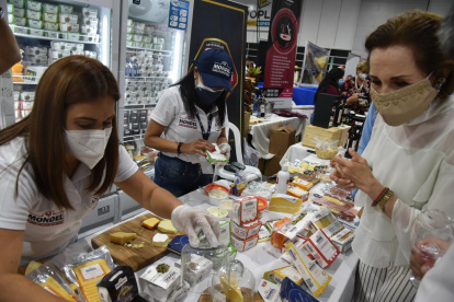 La feria de Queso el día del acto oficial de inauguración, que fue ayer viernes 9 de julio.